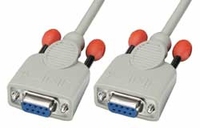 Lindy 3m Null modem cable Serien-Kabel Weiß