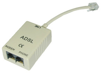 Lindy ADSL-Splitter Netzwerksplitter Grau - 75109