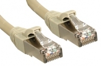 4002888455879 - 45587 RJ45 Netzwerkkabel Patchkabel cat 6 s ftp 1000 m Grau mit Rastnasenschutz 1 St - Lindy