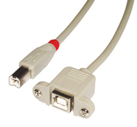 Lindy 31800 USB Kabel 0,5 m USB B Grau