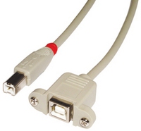 Lindy 31801 USB Kabel USB 2.0 1 m USB B Grau - 31801