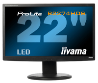 iiyama iiyama ProLite B2274HDS-B1 Computerbildschirm 54,6 cm (21.5 Zoll) 1920 x 1080 Pixel Full HD Schwarz https://images.icecat.biz/img/norm/low/9453769-4625.jpg