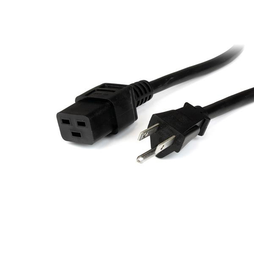 CABLE DE 2.4M NEMA 5-15P A C19 ALIMENTACION COMPUTADORA UPC 0065030843645 - PXT515C198