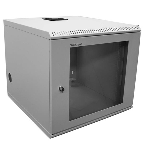 StarTechcom 10U 19in Wall Mounted Server Rack Cabinet - Caja de sistema - instalable en pared - beige - 10U - 19 - para P/N CABCAGENUTS6 CABSCREWM52 CABSCREWSM6 CABSCRWM520 CABSCRWM620 CABSCRWS1224 - CAB1019WALL