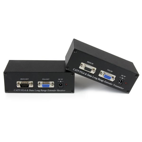 ST121UTP232 StarTechcom VGA over CAT5 Video Extender with RS232 Serial - Serial and VGA Extender - Up to 300 m ST121UTP232 - Prolongador de monitor/serie - sobre CAT 5 - hasta 300 m - para P/N SVA5N3NEUA