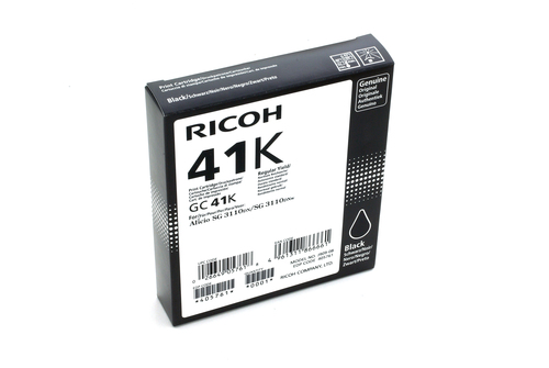 Ricoh GC41K Black Standard Capacity Gel Ink Cartridge 2.5K pages - 405761
