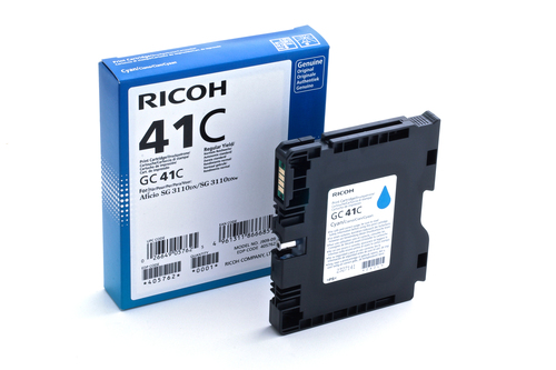 Ricoh GC41C Cyan Standard Capacity Gel Ink Cartridge 2.2K pages - 405762