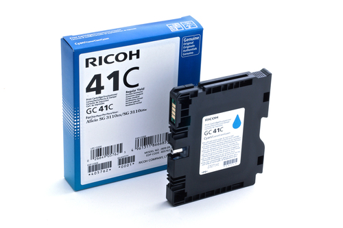 Original Ricoh 405762 Cyan Gel Cartridge - image 1
