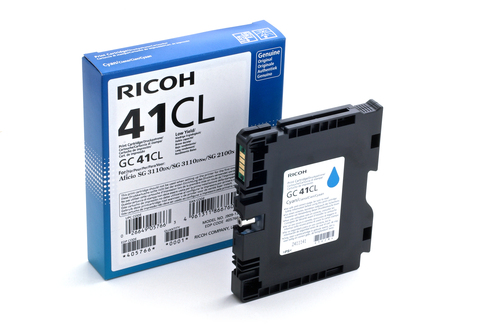 Ricoh GC41CL Cyan Standard Capacity Gel Ink Cartridge 600 pages - 405766