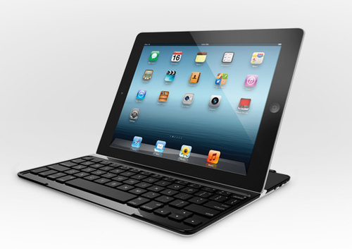 Logitech Ultrathin Keyboard Cover QWERTZ Vācu Bluetooth sistēma Melns