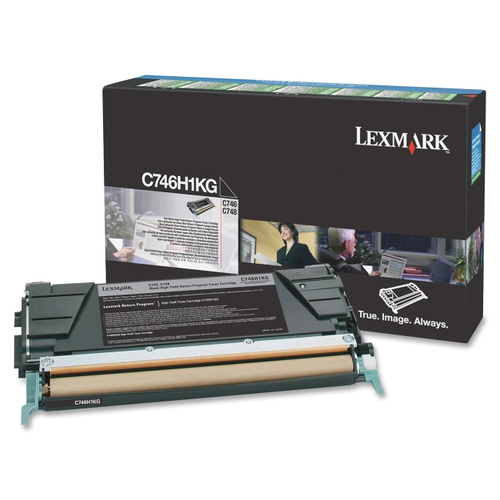 Lexmark Black Toner Cartridge 12K pages - C746H1KG