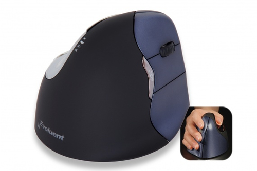 Bakker Elkhuizen BakkerElkhuizen Evoluent4 Right Hand Wireless Mouse Black BNEEVR4W - image 1