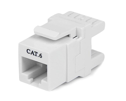 180 CAT 6 KEYSTONE JACK - RJ45 ETHERNET CAT6 WALL JACK WHITE - 110 TYPE - C6KEY1