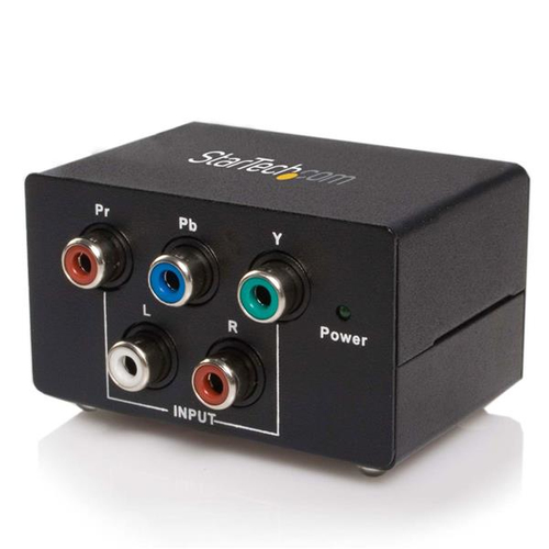 StarTech.com Component - VGA 5 x RCA VGA, 3.5mm Melns