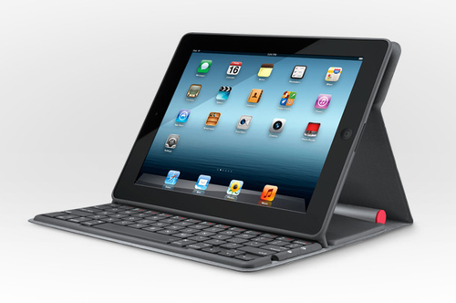 Logitech Solar Keyboard Folio Bluetooth sistēma Melns