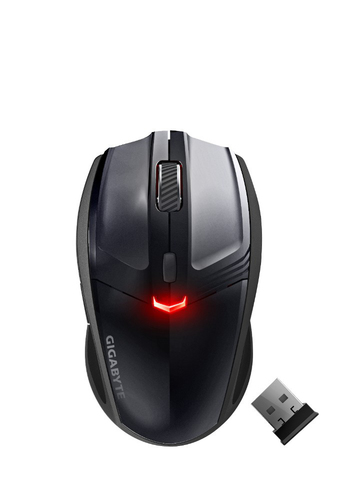 GIGABYTE ECO500 kompiuterio pelė Žaidimams Radijo dažnio belaidė Lazeris 1600 DPI