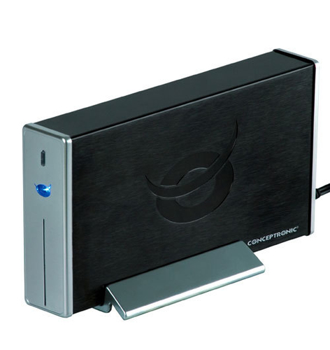 Conceptronic Grab‘n Go 3.5 Hard Disk Box Melns