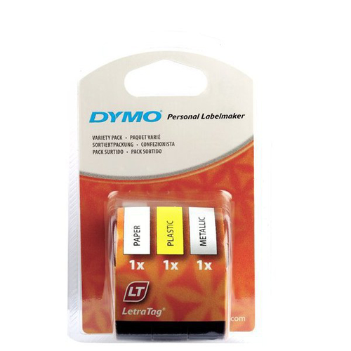 TAPE LETRATAG 3 PACK 1 2X13