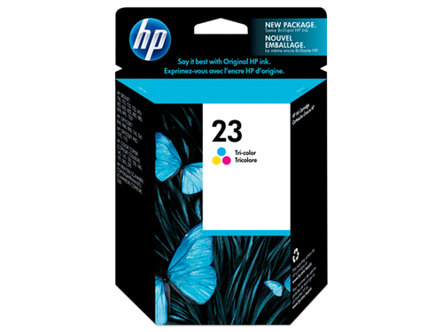 HP 23 2-pack Tri-color tindikassett 2 tk Originaal Tsüaan, Magenta, Kollane