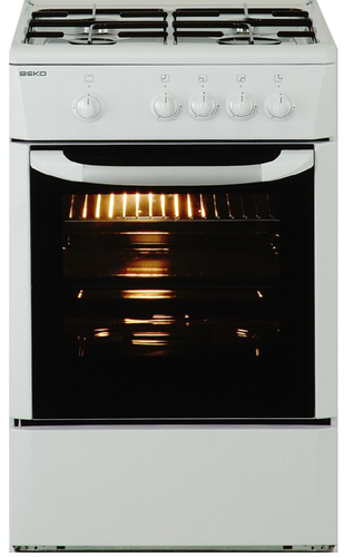Beko CG41009D pliit Eraldiseisev pliit Maagaas Gaas Valge