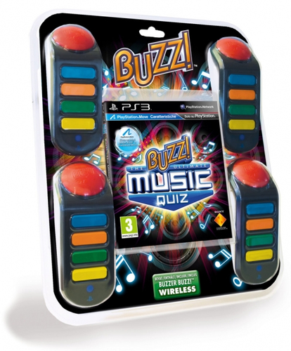 Sony Buzz!: The Ultimate Music Quiz - Bundle, PS3 Inglise keel, Itaalia PlayStation 3