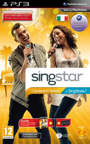Sony SingStar: Cantautori Italiani - Bundle, PS3 Itaalia PlayStation 3