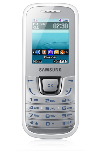 Samsung E1280 4,57 cm (1.8) 75,4 g Valge Vanakooli telefon