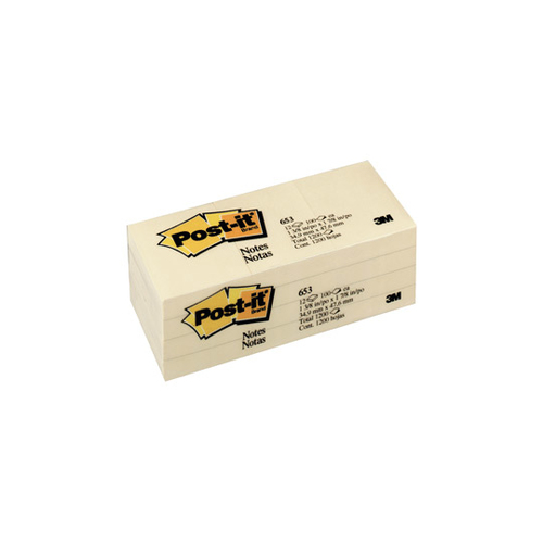 3M 653LIC mittekleepuv etikett Kollane