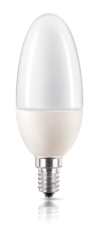 Philips Softone 872790026085400 energy-saving lamp 8 W E14 Soe valge