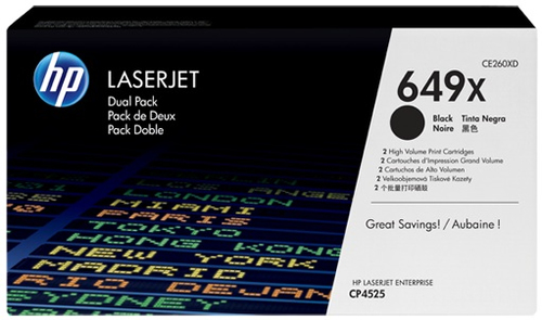 HP 2 x CE260XD toonerikassett 2 tk Originaal Must