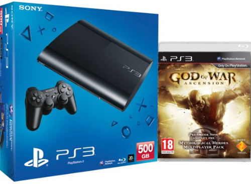 Sony Playstation 3 500GB + God of War: Ascension WiFi Must