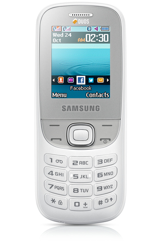 Samsung E2200 4,5 cm (1.77) 78,2 g Valge
