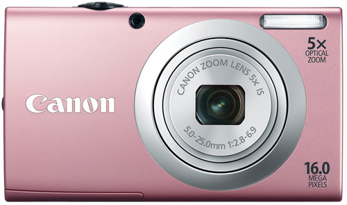 Canon PowerShot A2400 IS 1/2.3 Kompaktkaamera 16 MP CCD 4608 x 3456 pikslit Roosa