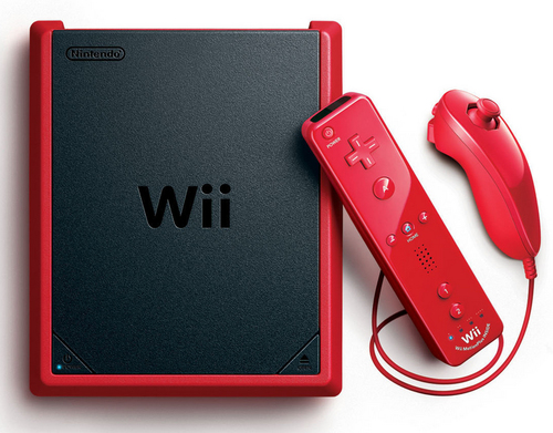 Nintendo Wii mini WiFi Must, Punane