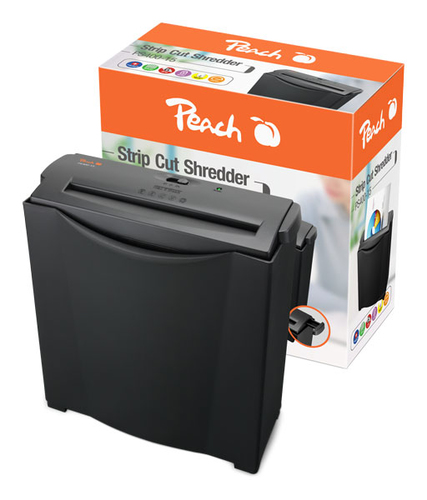 Peach PS400-15 paper shredder Strip shredding 75 dB 22 cm Black