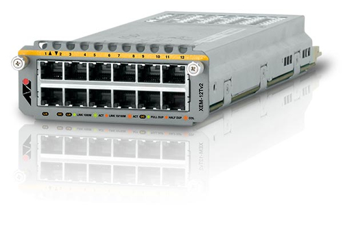 ALLIED V2 12x 10/100/1000T RJ-45 exmod
