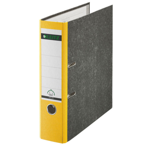 Leitz Plastic Lever Arch File A4 80mm 180° ring binder Yellow