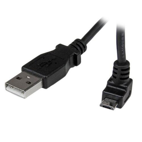 USBAUB50CMU CABLE 50CM MICRO USB B A USB A  ACODADO HACIA ARRIBA ADAPTADOR