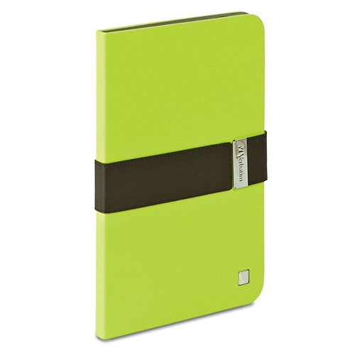 Verbatim Folio Signature Case for iPad mini (1,2,3) - Lime Green/Mocha 98421 UPC 23942984214 - 98421