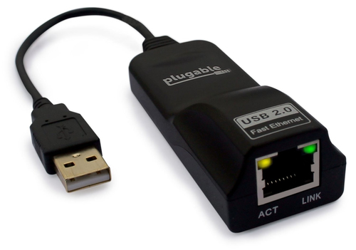NETWORK ADAPTER - USB 2.0 TO 10/100 ETHERNET