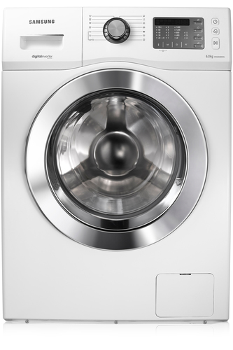 Samsung WF602B4BKWQ washing machine Front-load 6 kg 1400 RPM Silver, White
