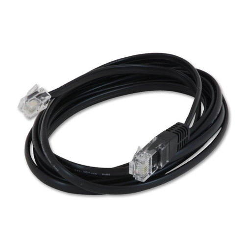 Lindy 34234 telefono kabelis 2 m Juoda