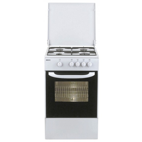 Beko CG41006P pliit Eraldiseisev pliit Maagaas Gaas Must, Valge