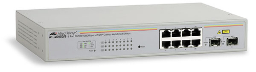 AT-GS950/8-10 Switch WebSmart con 8 port 10/100/1000TX 2 x 100/1000 SFP ECO version AT-GS950/8-10