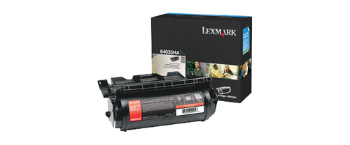 64035HA Lexmark - Alto rendimiento - negro - original - cartucho de tóner LCCP - para Lexmark T640 T642 T644