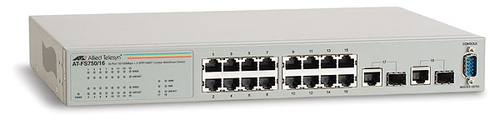 AT-FS750/16-10 Allied Telesis AT FS750/16 WebSmart Switch - Conmutador - Gestionado - 16 x 10/100 2 x Gigabit SFP combinado - sobremesa