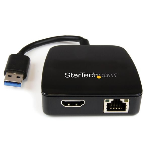 StarTechcom Replicador de Puertos Universal USB 30 de viajes para Portátiles Mini Estación de Conexión con Ethernet Gigabit y HDMI - Estación de conexión - USB - HDMI - 1GbE - USB31GEHD