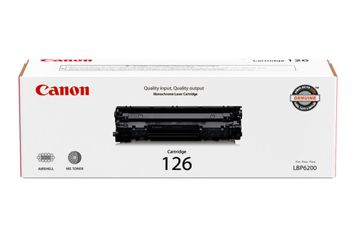 CARTRIDGE 126 BLACK TONER - FOR CANON IMAGECLASS LBP6200D - CRG126 - EST. YIELD