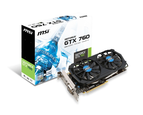 MSI N760-2GD5T/OC graafikakaart NVIDIA GeForce GTX 760 2 GB GDDR5
