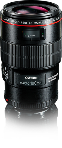 Canon EF 100mm f/2.8L IS USM Macro SLR Makroobjektiiv Must